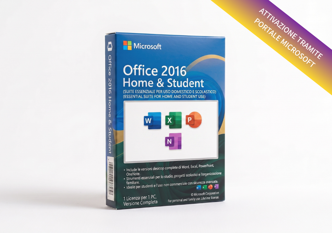 Microsoft Office 2016 Home & Student Licenza a Vita