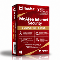 McAfee Internet Security - 5 Dispositivi - 1 Anno