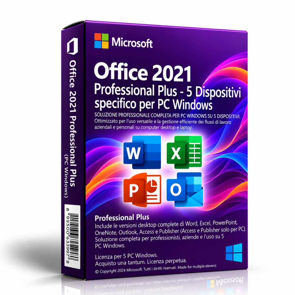 Office Professional Plus 2021 5 Dispositivi
