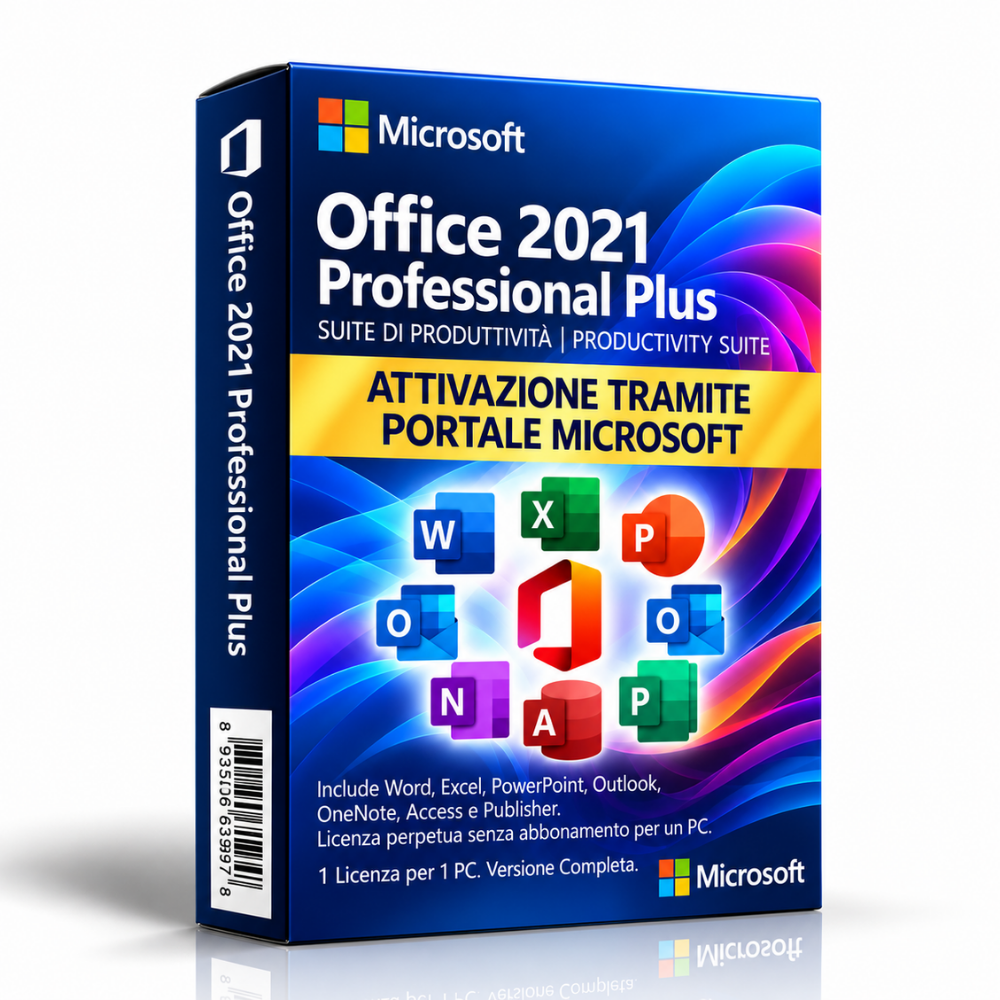 Microsoft Office 2021 Professional Plus - Licenza a Vita