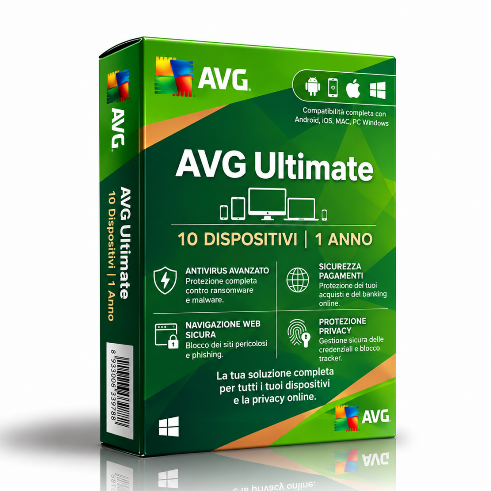 AVG Ultimate - 10 Dispositivi - 1 Anno