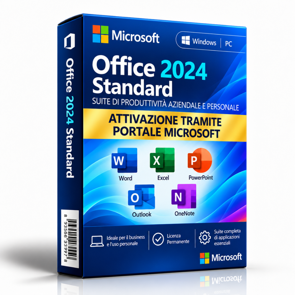 Microsoft Office Standard 2024 licenza a vita