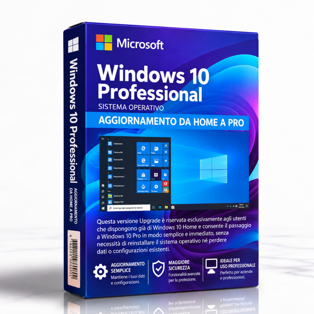 Microsoft Windows 10 Professional - Upgrade da Home a Pro