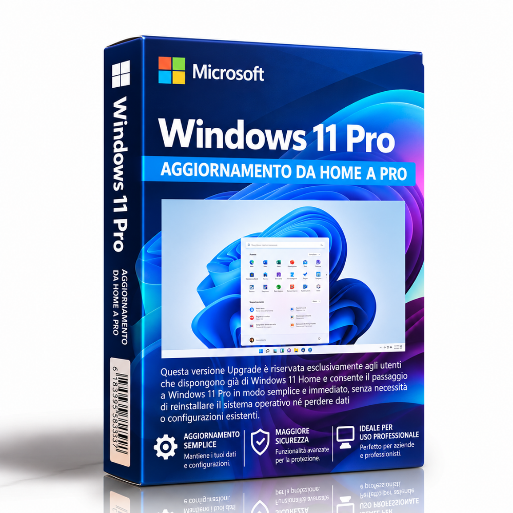 Microsoft Windows 11 Professional - Upgrade da Home a Pro